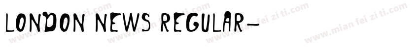 London News Regular字体转换